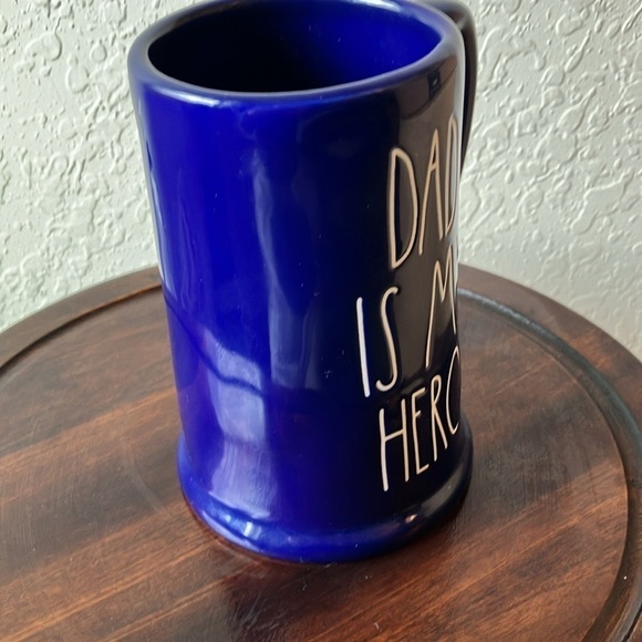 Rae Dunn: Cobalt Blue “Dad is my Hero” Beer Stein - Picture 12 of 16